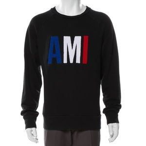 AMI Crew Neck Long Sleeve Sweatshirt L
